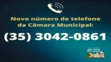 Novo número de telefone da Câmara Municipal