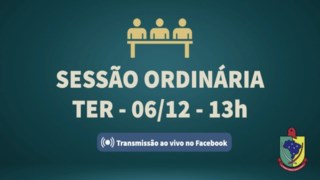 AVISO - Mudança na data e no horário da próxima sessão ordinária AVISO - Mudança na data e no horário da próxima sessão ordinária