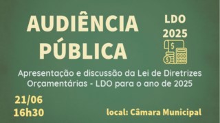 AUDIÊNCIA PÚBLICA - LDO 2025 AUDIÊNCIA PÚBLICA - LDO 2025