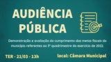 Audiência Pública - Cumprimento das metas fiscais do município