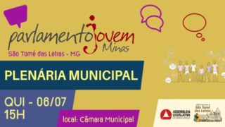 Programa Parlamento Jovem realiza plenária no município Programa Parlamento Jovem realiza plenária no município