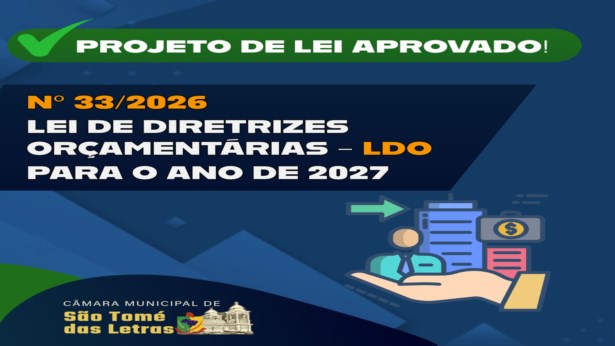 LDO 2027 é aprovada em definitivo pela Câmara